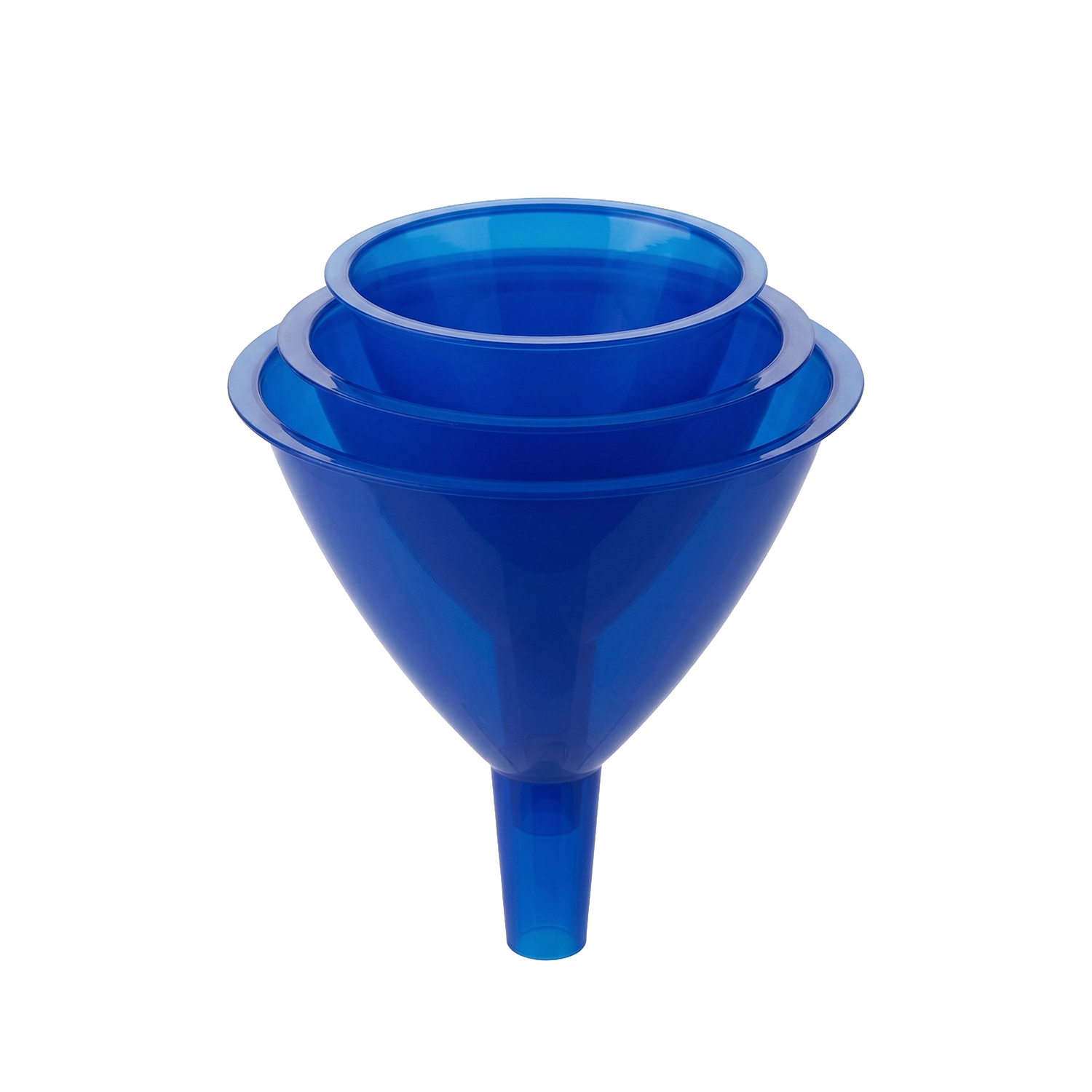 Set de 3 embudos de plástico